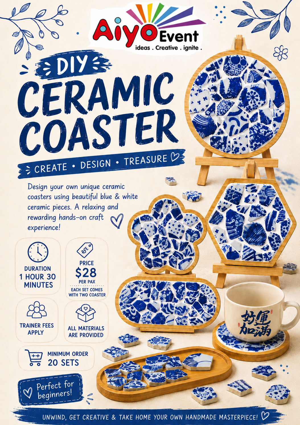 DIY Ceramic Coaster Workshop