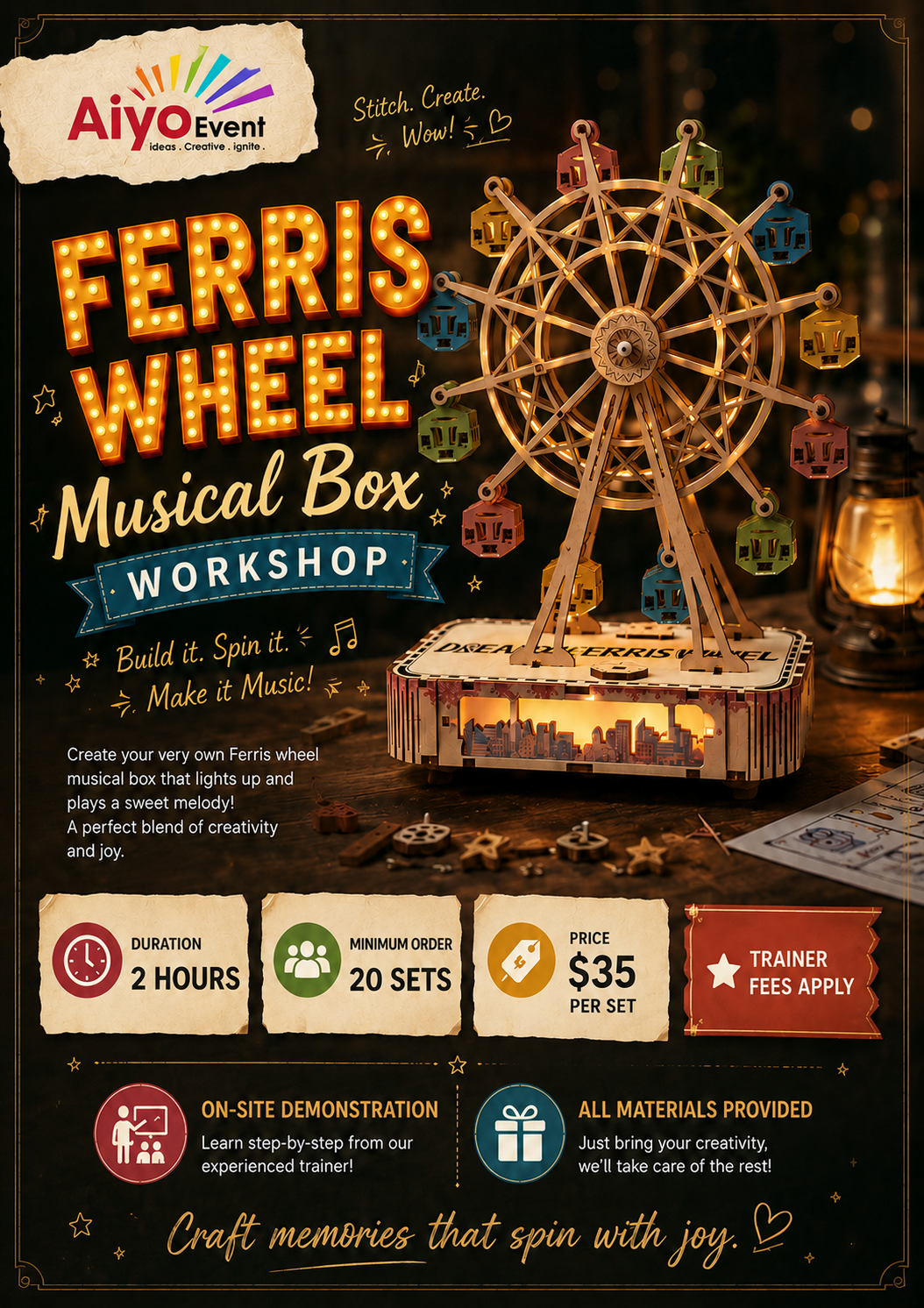 DIY Ferris Wheel Music Box