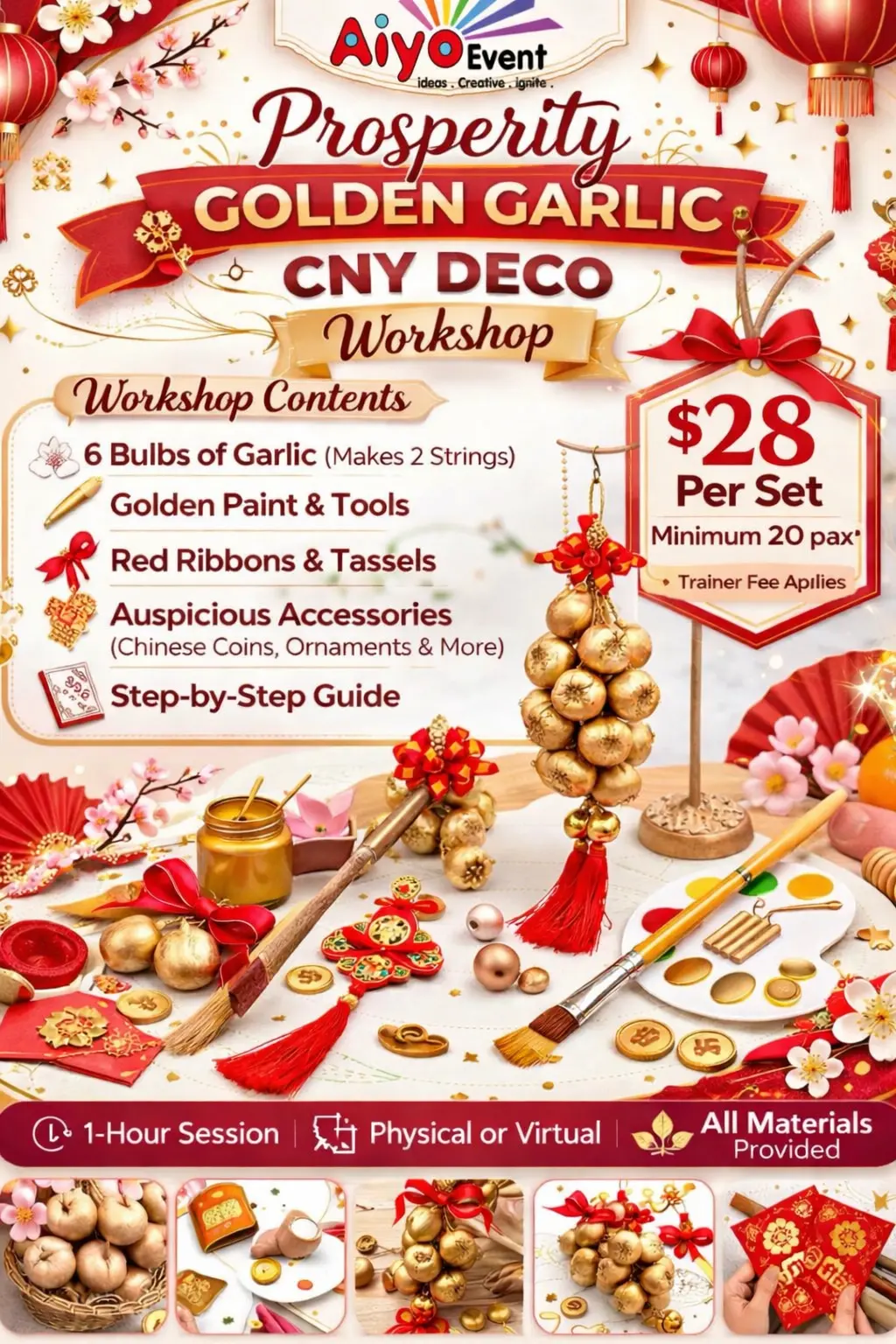 Golden Garlic CNY Deco