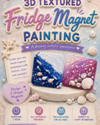 3D Textured Fridge Magnet Painting